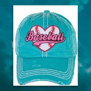 Baseball Cap LAST ONE Baseball Game I + Love + Baseball Softball NEW NWT